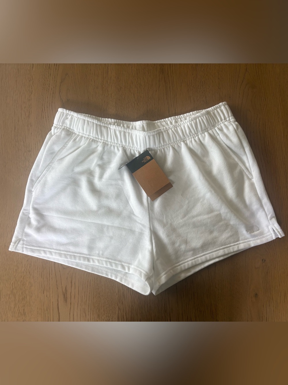 The North Face Half Dome Fleece Shorts NWT White Women’s XL